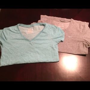 Two Dri-fit Nike shirts
